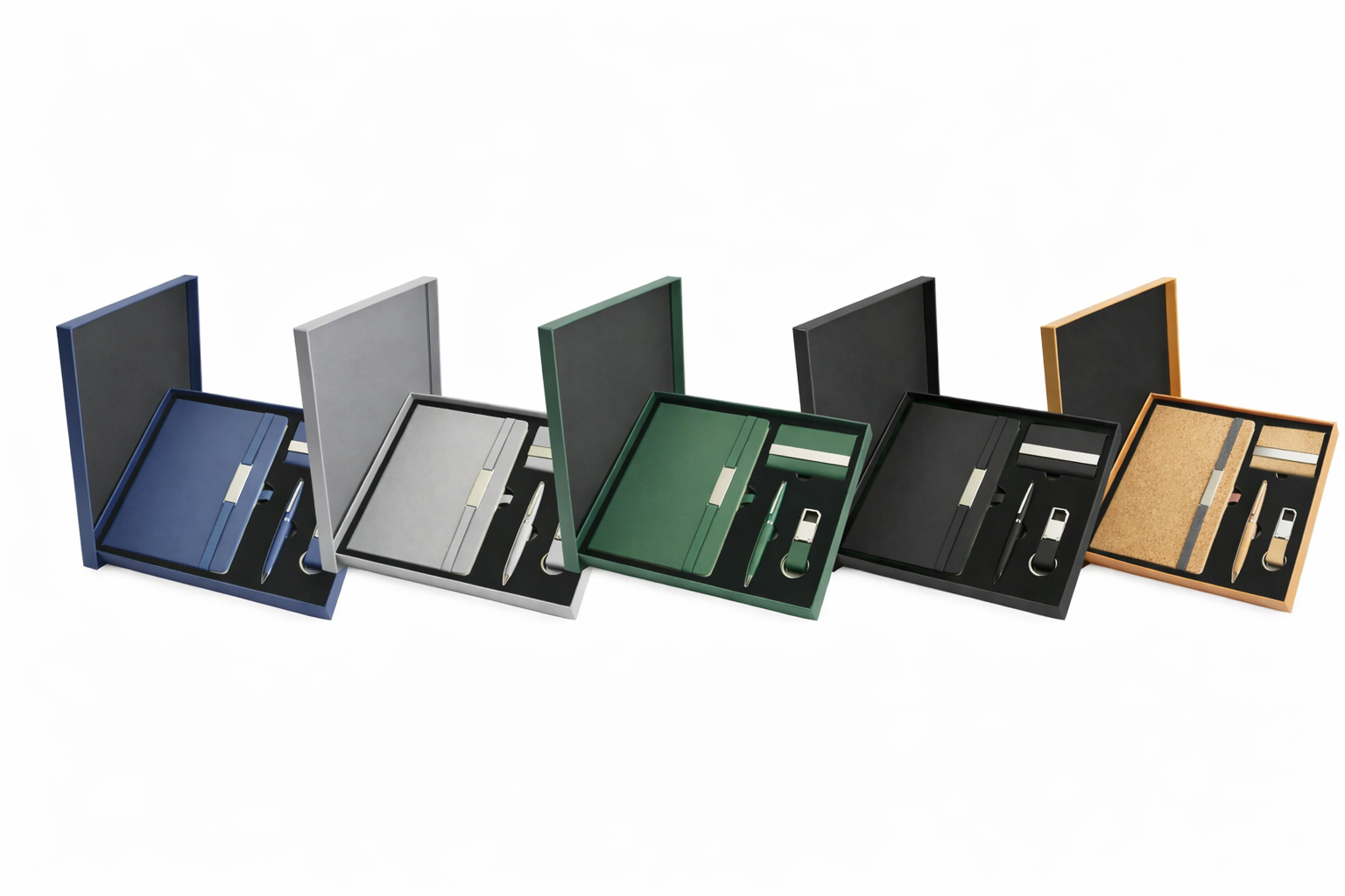 Office Gift Sets with Notebook, Pen, Card Holder, Keychain