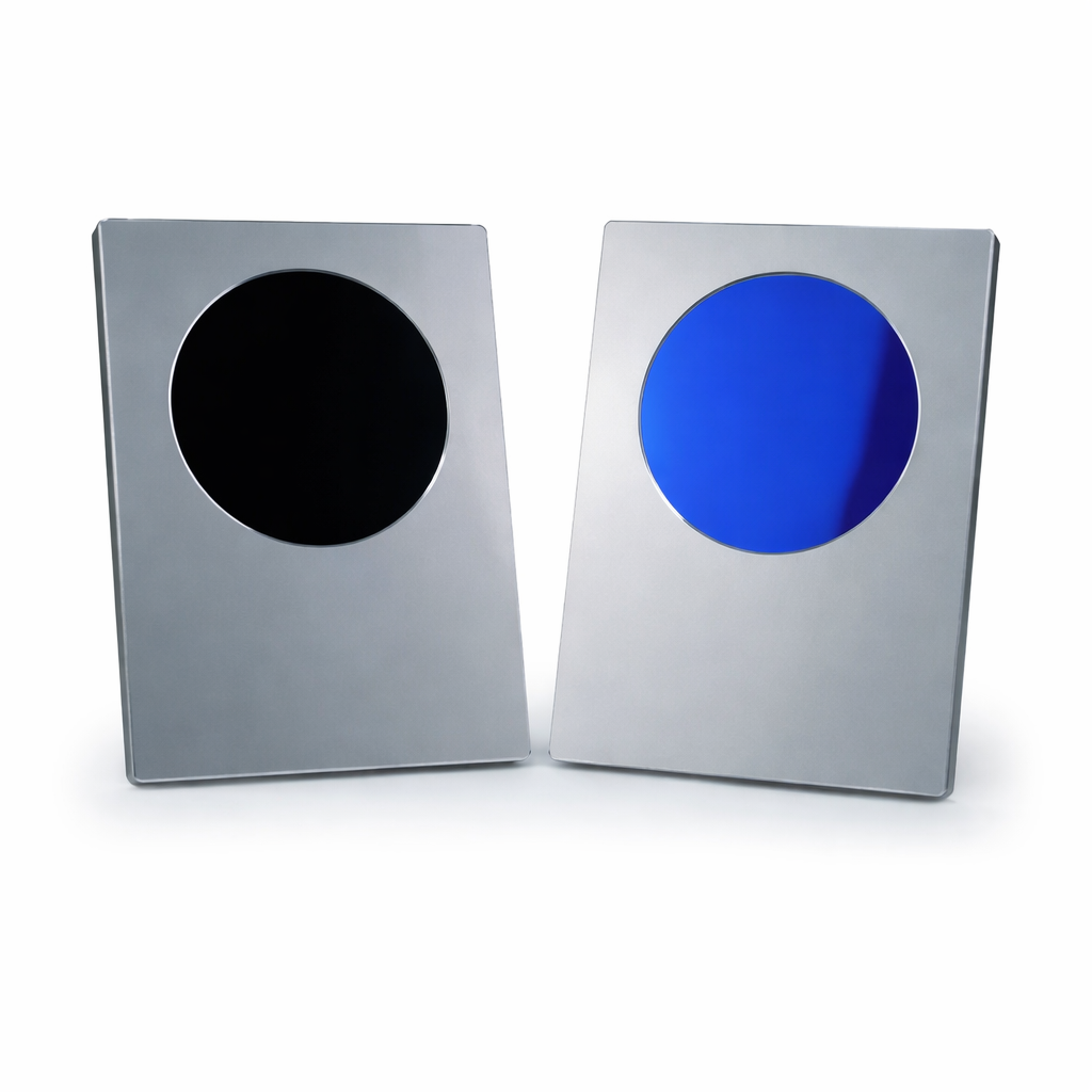 Aluminum Award Plaques with Round Colored Plate A4 size