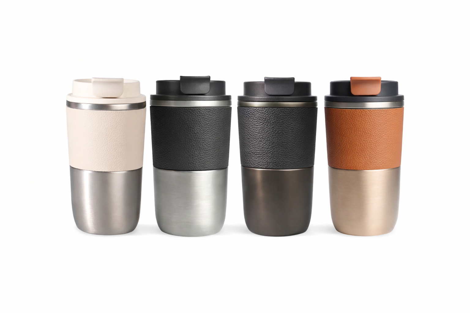 Stainless steel double wall mug 420 ml