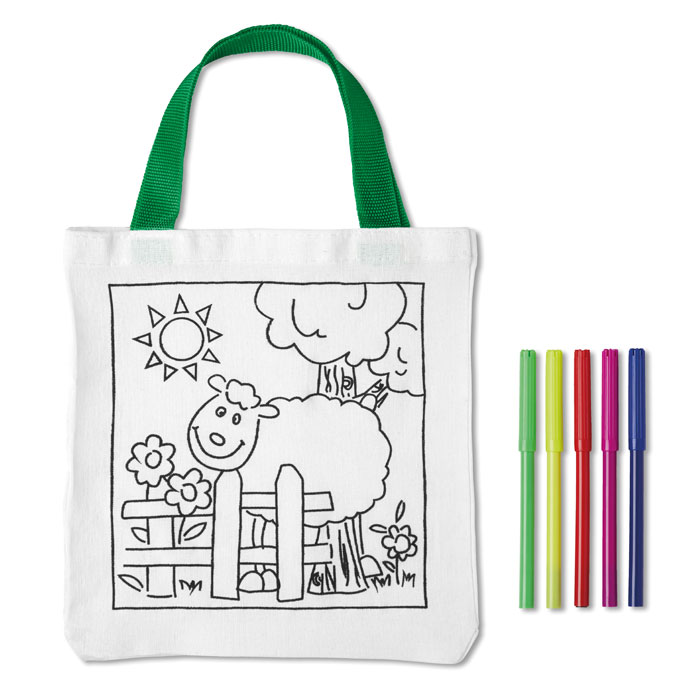 Colouring tote bag