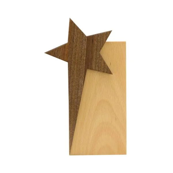Star Design Wooden Trophy Award